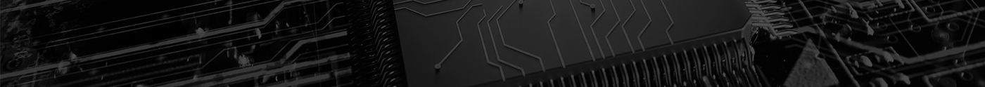 Abstract close-up of a circuit board featuring intricate patterns of lines and connections on a dark background, emphasizing the complexity of electronic components.